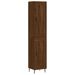 Buffet haut Chêne marron 34,5x34x180 cm Bois d'ingénierie - Photo n°1