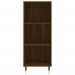 Buffet haut Chêne marron 34,5x34x180 cm Bois d'ingénierie - Photo n°8