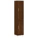 Buffet haut Chêne marron 34,5x34x180 cm Bois d'ingénierie - Photo n°1