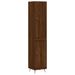 Buffet haut Chêne marron 34,5x34x180 cm Bois d'ingénierie - Photo n°1