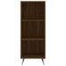 Buffet haut Chêne marron 34,5x34x180 cm Bois d'ingénierie - Photo n°8