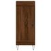 Buffet haut Chêne marron 34,5x34x180 cm Bois d'ingénierie - Photo n°8