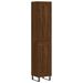 Buffet haut Chêne marron 34,5x34x180 cm Bois d'ingénierie - Photo n°1