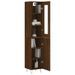 Buffet haut Chêne marron 34,5x34x180 cm Bois d'ingénierie - Photo n°3