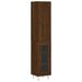 Buffet haut Chêne marron 34,5x34x180 cm Bois d'ingénierie - Photo n°1