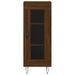 Buffet haut Chêne marron 34,5x34x180 cm Bois d'ingénierie - Photo n°6