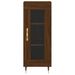 Buffet haut Chêne marron 34,5x34x180 cm Bois d'ingénierie - Photo n°8