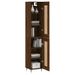 Buffet haut Chêne marron 34,5x34x180 cm Bois d'ingénierie - Photo n°3