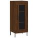 Buffet haut Chêne marron 34,5x34x180 cm Bois d'ingénierie - Photo n°5