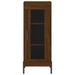 Buffet haut Chêne marron 34,5x34x180 cm Bois d'ingénierie - Photo n°6