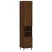 Buffet haut Chêne marron 34,5x34x180 cm Bois d'ingénierie - Photo n°1