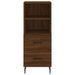 Buffet haut Chêne marron 34,5x34x180 cm Bois d'ingénierie - Photo n°6