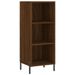 Buffet haut Chêne marron 34,5x34x180 cm Bois d'ingénierie - Photo n°5