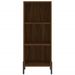 Buffet haut Chêne marron 34,5x34x180 cm Bois d'ingénierie - Photo n°6