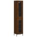 Buffet haut Chêne marron 34,5x34x180 cm Bois d'ingénierie - Photo n°1