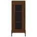 Buffet haut Chêne marron 34,5x34x180 cm Bois d'ingénierie - Photo n°8