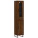 Buffet haut Chêne marron 34,5x34x180 cm Bois d'ingénierie - Photo n°1