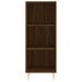 Buffet haut Chêne marron 34,5x34x180 cm Bois d'ingénierie - Photo n°6