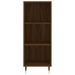 Buffet haut Chêne marron 34,5x34x180 cm Bois d'ingénierie - Photo n°8