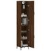 Buffet haut Chêne marron 34,5x34x180 cm Bois d'ingénierie - Photo n°3