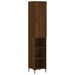 Buffet haut Chêne marron 34,5x34x180 cm Bois d'ingénierie - Photo n°1