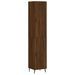 Buffet haut Chêne marron 34,5x34x180 cm Bois d'ingénierie - Photo n°1