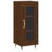 Buffet haut Chêne marron 34,5x34x180 cm Bois d'ingénierie - Photo n°7