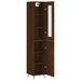 Buffet haut Chêne marron 34,5x34x180 cm Bois d'ingénierie - Photo n°4