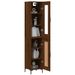 Buffet haut Chêne marron 34,5x34x180 cm Bois d'ingénierie - Photo n°3