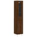 Buffet haut Chêne marron 34,5x34x180 cm Bois d'ingénierie - Photo n°1