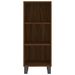 Buffet haut Chêne marron 34,5x34x180 cm Bois d'ingénierie - Photo n°6