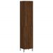 Buffet haut Chêne marron 34,5x34x180 cm Bois d'ingénierie - Photo n°1