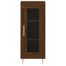 Buffet haut Chêne marron 34,5x34x180 cm Bois d'ingénierie - Photo n°8