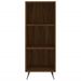 Buffet haut Chêne marron 34,5x34x180 cm Bois d'ingénierie - Photo n°6