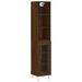 Buffet haut Chêne marron 34,5x34x180 cm Bois d'ingénierie - Photo n°1