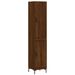 Buffet haut Chêne marron 34,5x34x180 cm Bois d'ingénierie - Photo n°1