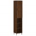 Buffet haut Chêne marron 34,5x34x180 cm Bois d'ingénierie - Photo n°1