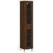 Buffet haut Chêne marron 34,5x34x180 cm Bois d'ingénierie - Photo n°1