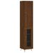 Buffet haut Chêne marron 34,5x34x180 cm Bois d'ingénierie - Photo n°1