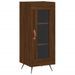 Buffet haut Chêne marron 34,5x34x180 cm Bois d'ingénierie - Photo n°7