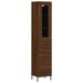 Buffet haut Chêne marron 34,5x34x180 cm Bois d'ingénierie - Photo n°1