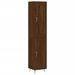 Buffet haut Chêne marron 34,5x34x180 cm Bois d'ingénierie - Photo n°1