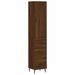 Buffet haut Chêne marron 34,5x34x180 cm Bois d'ingénierie - Photo n°1