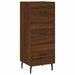 Buffet haut Chêne marron 34,5x34x180 cm Bois d'ingénierie - Photo n°5