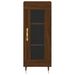 Buffet haut Chêne marron 34,5x34x180 cm Bois d'ingénierie - Photo n°8