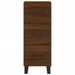 Buffet haut Chêne marron 34,5x34x180 cm Bois d'ingénierie - Photo n°6