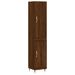 Buffet haut Chêne marron 34,5x34x180 cm Bois d'ingénierie - Photo n°1