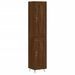 Buffet haut Chêne marron 34,5x34x180 cm Bois d'ingénierie - Photo n°1