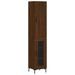 Buffet haut Chêne marron 34,5x34x180 cm Bois d'ingénierie - Photo n°1