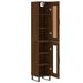 Buffet haut Chêne marron 34,5x34x180 cm Bois d'ingénierie - Photo n°4